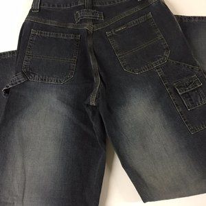 Lee Rivited Dark Denim Painters Jeans